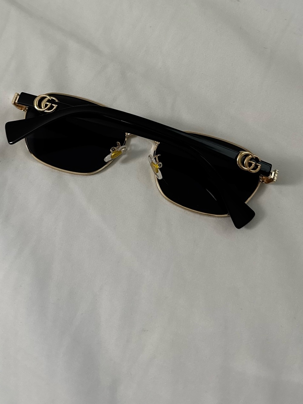 Gold Frame Black Lens Sunglasses